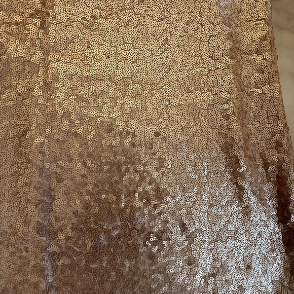 Free Press NWT Gold Sequin Criss Cross Back Mini Cocktail Dress Size xl - Picture 3 of 14